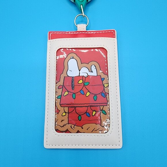 Loungefly Peanuts Snoopy Holiday Cookies Christmas Retractable Lanyard ID Holder - Picture 9 of 12